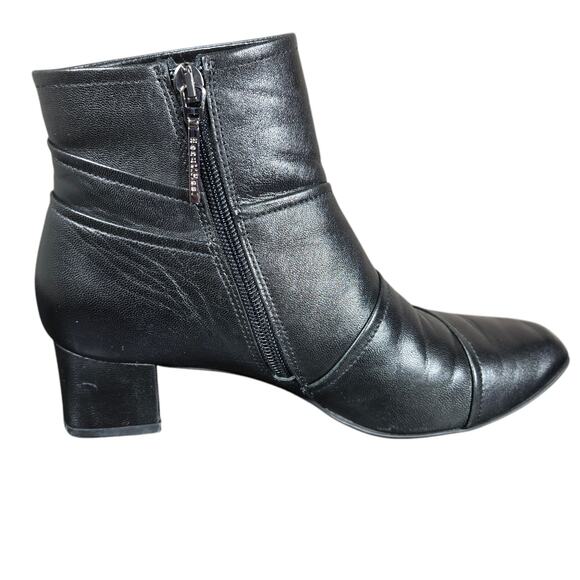 Beautifeel Lady Ankle Boots Womens US 6-6.5 EU 37 Black Leather Soft Patchwork - Picture 2 of 12